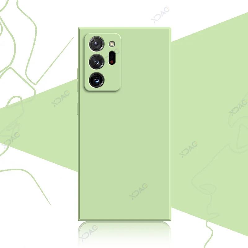 Милые модные чехлы для Samsung Galaxy Note 9 10 20 Plus Ultra SamsungNote20Ultra 5G 360 Soft Square Liquid Silicone Shield
