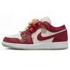 Jordan Air Jordan 1 Blooming Flowers And Full Moon, Formal Attire, Wedding Shoes Slip Resistant Lightweight Low top 553560-133(Team2070-S-BOX)