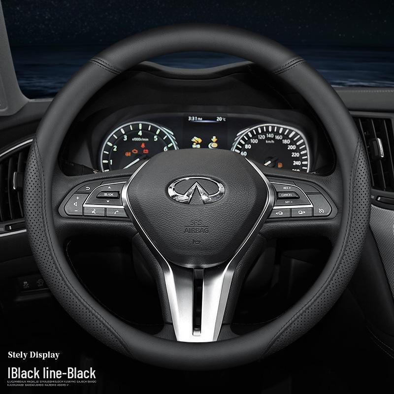 Оригинальная ультратонкая кожаная оплетка руля Infiniti для QX50, QX60, Q80, Q70L, Q50L и FX3