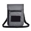 Gray Multi Function Travel Passport Cover Neck Bag Protector Wallet ID Nylon Holder Pouch