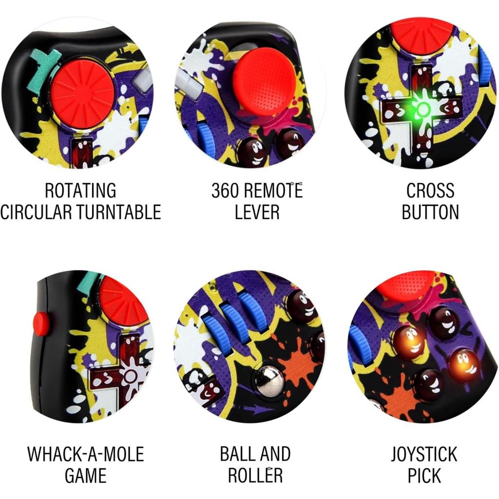 Игрушка-контроллер Fidget Game Cube, игрушки Fidgets для снятия стресса и беспокойства, игровая игрушка Fidgets, расслабляющая ручная игрушка, крутой блок Fidget Block для убийства времени