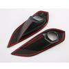 For Isuzu MU-X MUX Car Front Foglight cover Trim Frame Accessories Auto protector Stickers 2018     2024 2025