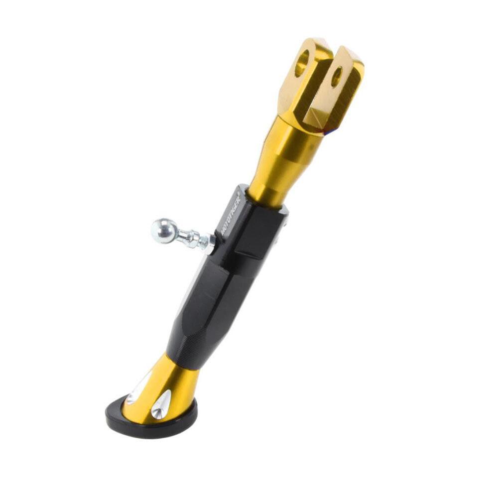 Подножка для мотоцикла 22-25 см, регулируемая по высоте, модифицированный кронштейн для скутера, боковая стойка из алюминиевого сплава с ЧПУ