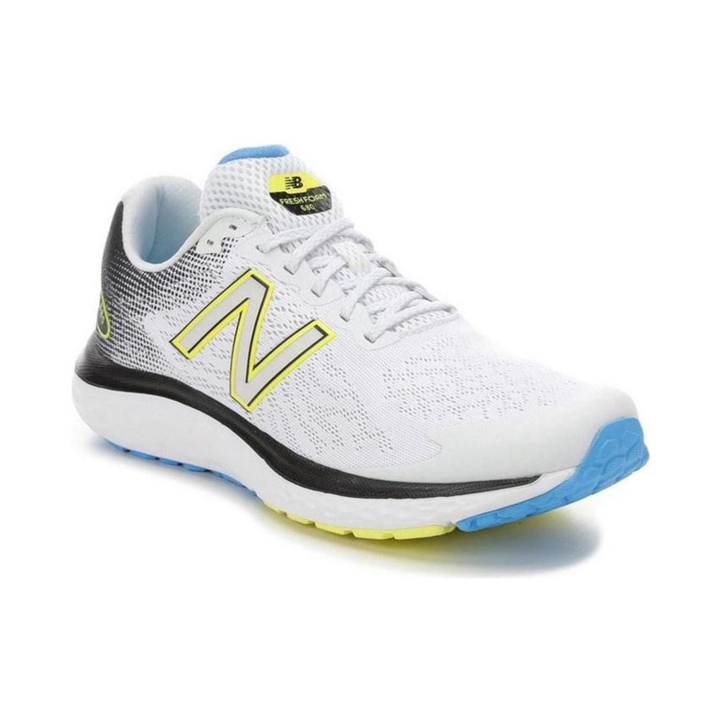 New Balance Nb 608 Удобные Универсальные Кроссовки из Синтетической Кожи с Низким Верхом Повседневные Беговые Кроссовки Мужские кроссовки Белый Черный Желтый M680CE7