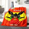 Bing Bunny Flannel Blanket With Customizable Name Soft And Comfortable Shawl Blanket For All Seasons Suitable For Home Travel Camping Office