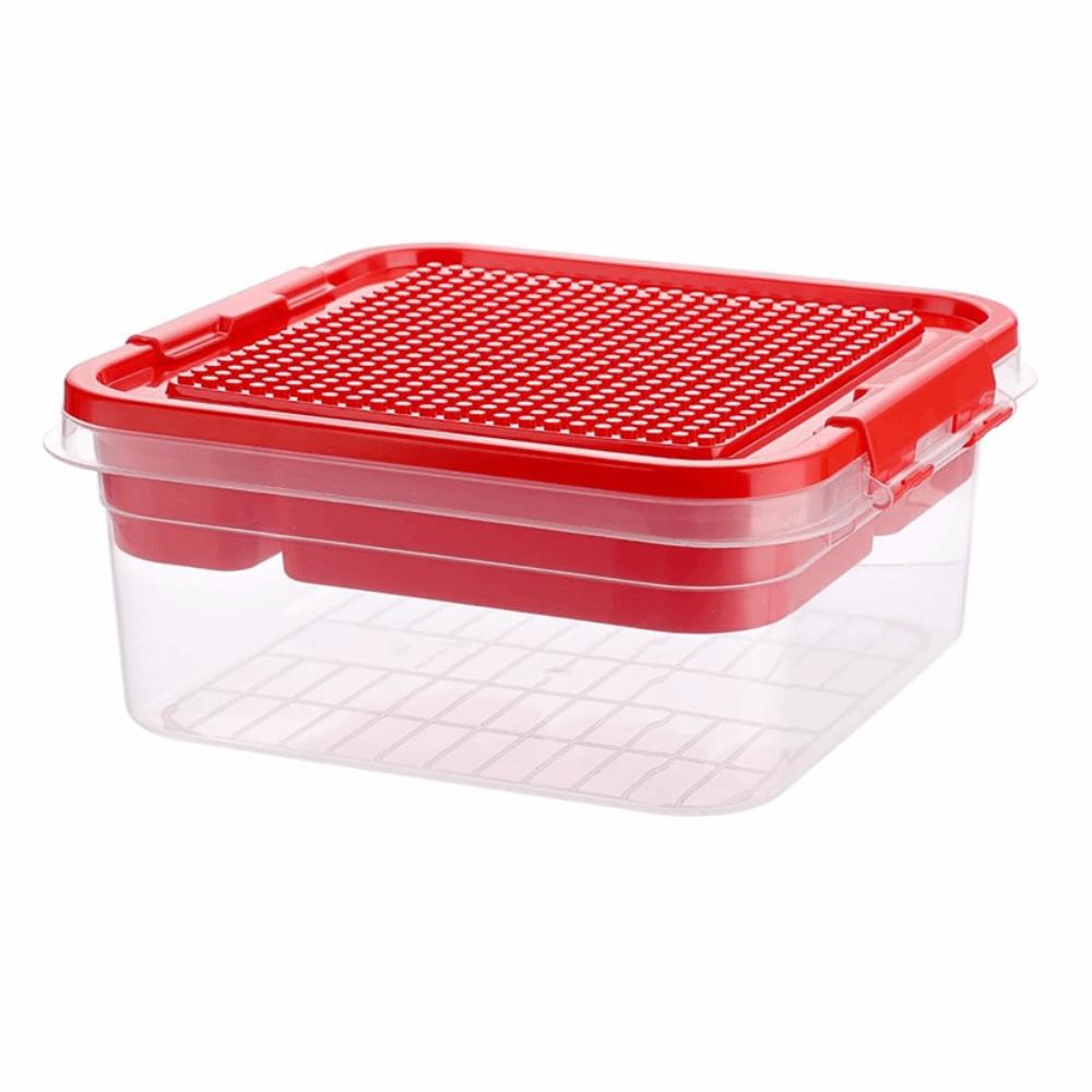 Dustproof Children's Toy Organizer Stackable Particle Holder Building Blocks Storage Box Household