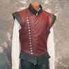 Men Medieval Vest Renaissance Victoria Edwardian Steampunk Vest Waistcoat Vintage Gothic Tailcoat Jacket Halloween Costume