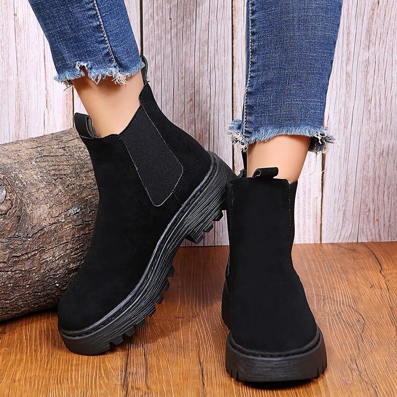 European and American Fashion Flat Bottom Women's Boots 2024 Spring New Daily Warm and Comfortable Temperament Women's Shoes