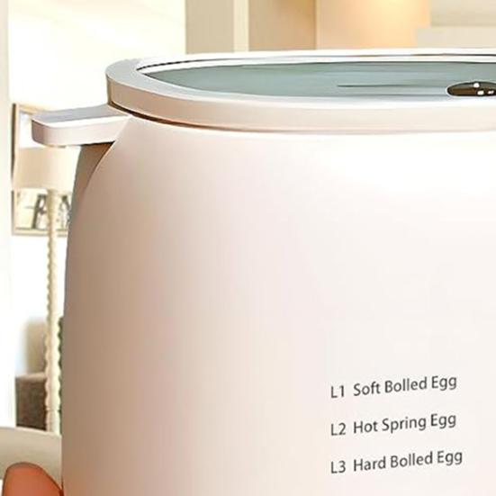 6-in-1 Rapid Egg Cooker Touch Screen Design Timer Auto Shut-off Sound Reminder Compact Size Portable Custard Yogurt Electric Egg Maker