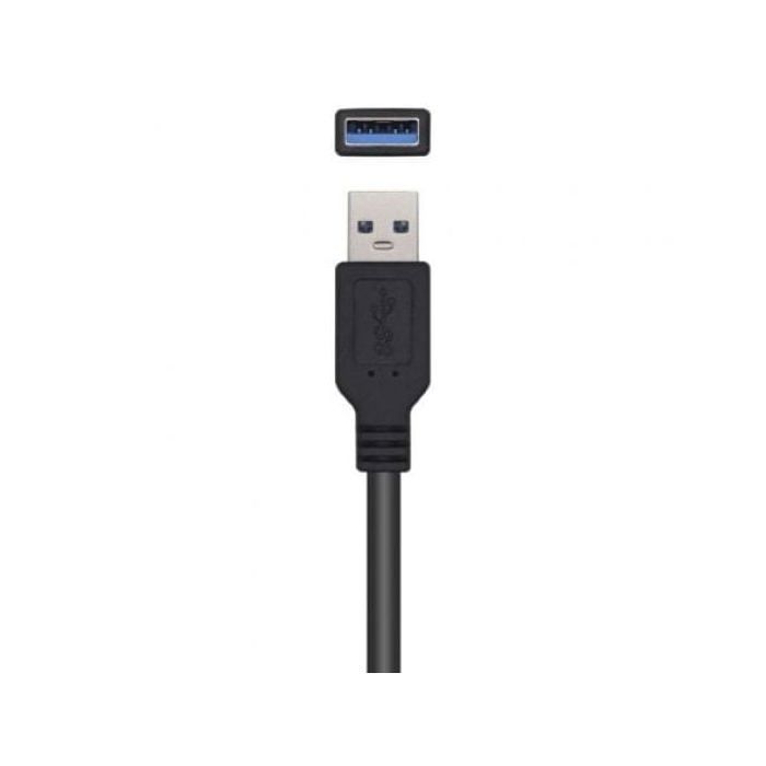 AISENS A105-0525 Rallonge USB 3.0 avec amplificateur, type A/M-A/H, noir 5,0 m