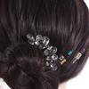 Geometric Butterfly Hairpin Rhinestone U-shaped Hair Clip Creative Toothed Insert Comb Women
