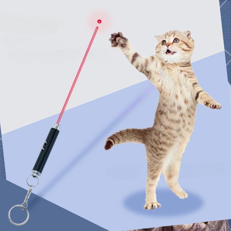 Светодиодная лазерная указка для кошек, лазерная ручка, ручка-игрушка для кошек с красной точкой, интерактивная игрушка для кошек с электронным светодиодным интерактивным снятием стресса