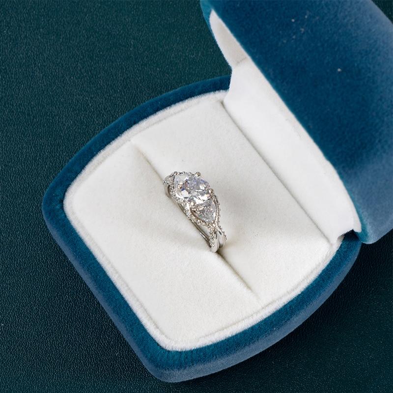 BELLA BOX Модные женские кольца в контрактном стиле, блестящие белые циркониевые нежные аксессуары для вечеринок, женские эстетические украшения