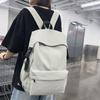 Однотонный школьный рюкзак в студенческом стиле для мужчин, легкий водонепроницаемый рюкзак для женщин, школьный рюкзак для поездок на работу