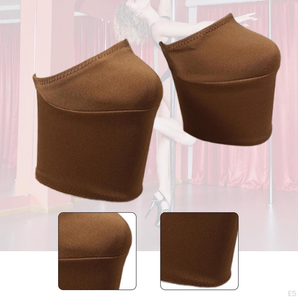 2 шт. Защитные чехлы для обуви для pole dance Стильные Противоскользящие для 20 см каблуков Легкая установка