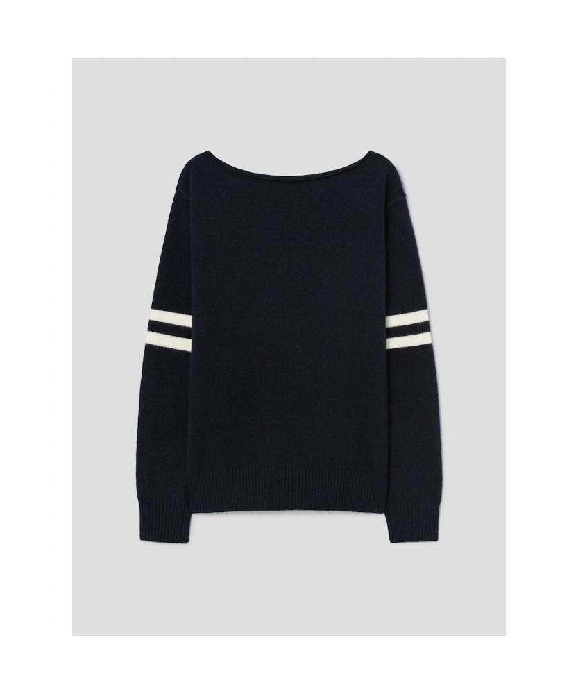 8SECONDS Numbering Pullover Navy