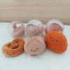 Qualia capsule toys cute plush round eyes bean paste curry rye bread roll toast Pretzel BC stuffed bag pendant gift figures