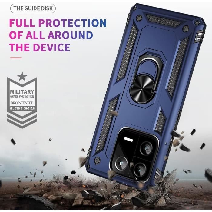 Coque Pour Xiaomi Redmi Note 13 Pro 5G - Protection Renforcée Antichoc - Support 360° - Verres Trempés