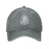 Fashion The Capsules Skull Baseball Cap for Unisex WomenDistressed Denim Washed Sun Cap Cool Outdoor Activities Hats Cap