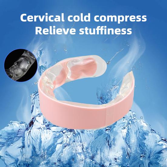 Summer Neck Cooling Tube Wearable Neck Cooler Lightweight Reusable Ice Cold Ring Outdoor Heatstroke Prevention Portable Neck Wrap Collar