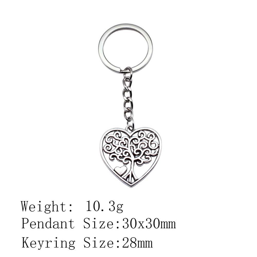 Birthday Gifts Men Keychain Tree Of Life Key Ring Biz Woman Chains