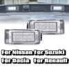 LED License Plate Lights For Nissan Qashqai MK3 J12 Serena MK5 C27 2016-up For Dacia Duster 2 2018-up Suzuki Auto Lamps