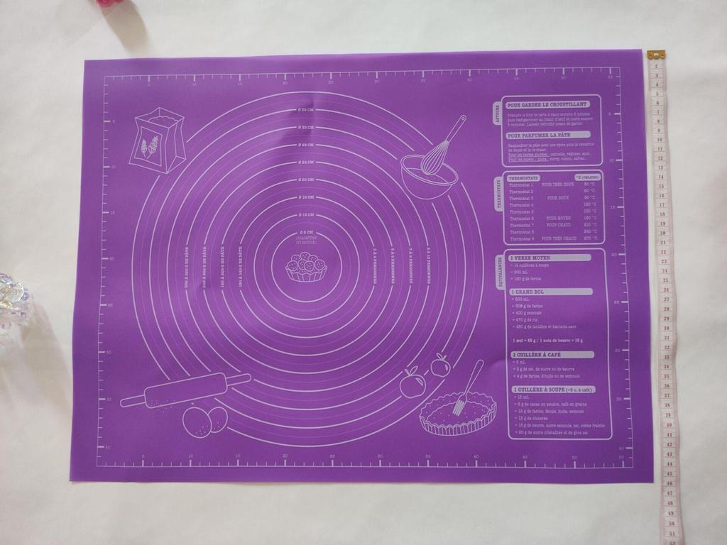 45х60см кулинарный силиконовый коврик для раскатки теста