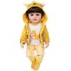 22-Inch Reborn Doll Clothes - Animal Cartoon Series Baby Soft Glue Outfit (55CM)