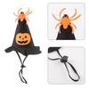 Halloween Cat Hat Scarf Set with Skull Pumpkin Pattern Cat Cape Hat Set with Dog Scarf Hats Pet Funny Decoration Accessories