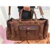 Leather Bag Men Duffle Travel Luggage Gym S Vintage Genuine Overnight Weekend