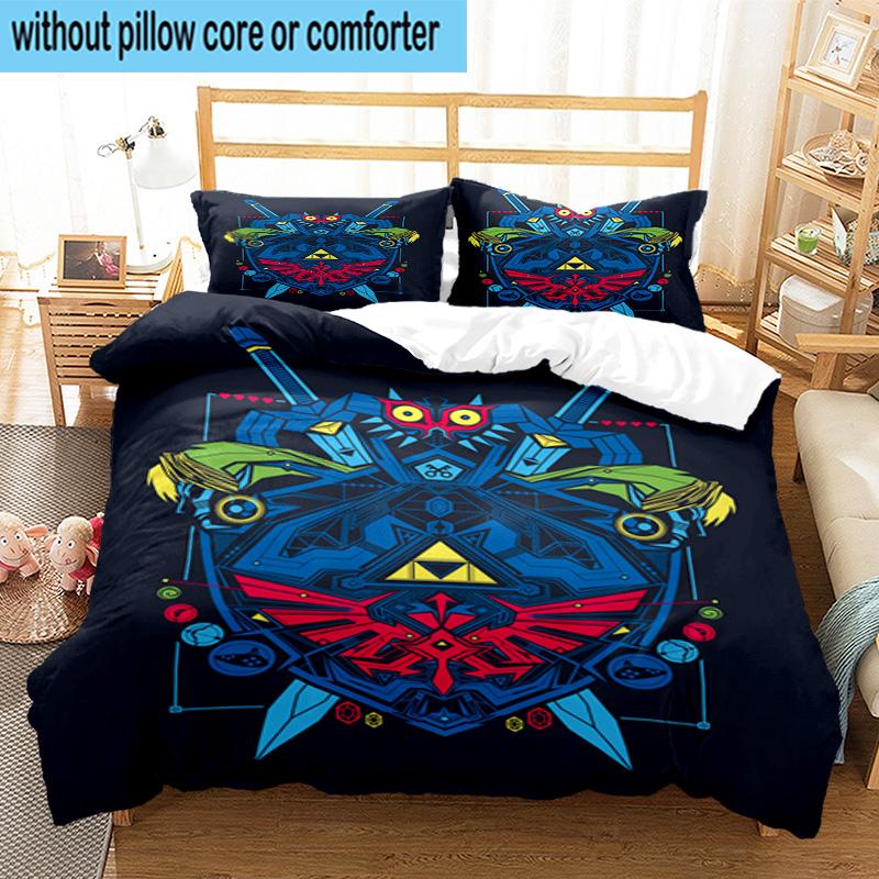 3PCS Heroic Legend Crest 3pcs Bedding,Including 3PCS Duvet Cover And 2pcs Pillowcases Perfect for Christmas,Ideal for Bedroom, Dormitory