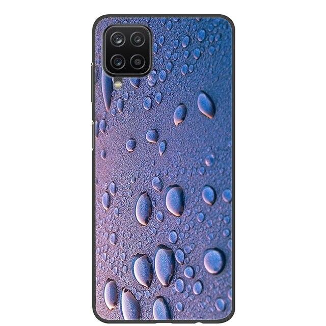 Чехол для Samsung A12, 2021, черные мягкие силиконовые чехлы из ТПУ для телефонов Samsung Galaxy A12 M12, чехол с крутым дизайном, чехол-бампер A 12