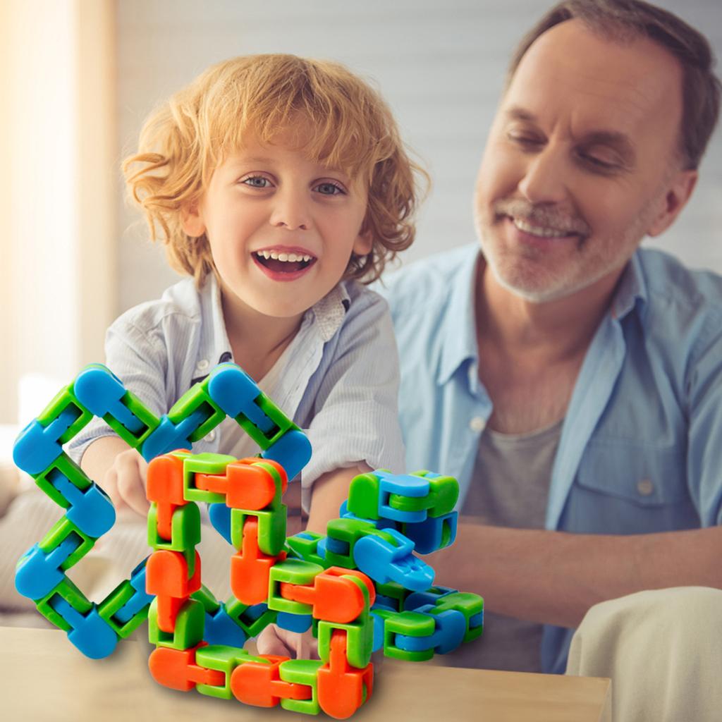 Снятие стресса игрушек красочной головоломки сенсорное вращается и формирует 24 бита