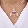 Morganite Gemstone 925 Sterling Silver Handmade Jewelry Bridal Gift Pendant1.65" PP-61-14