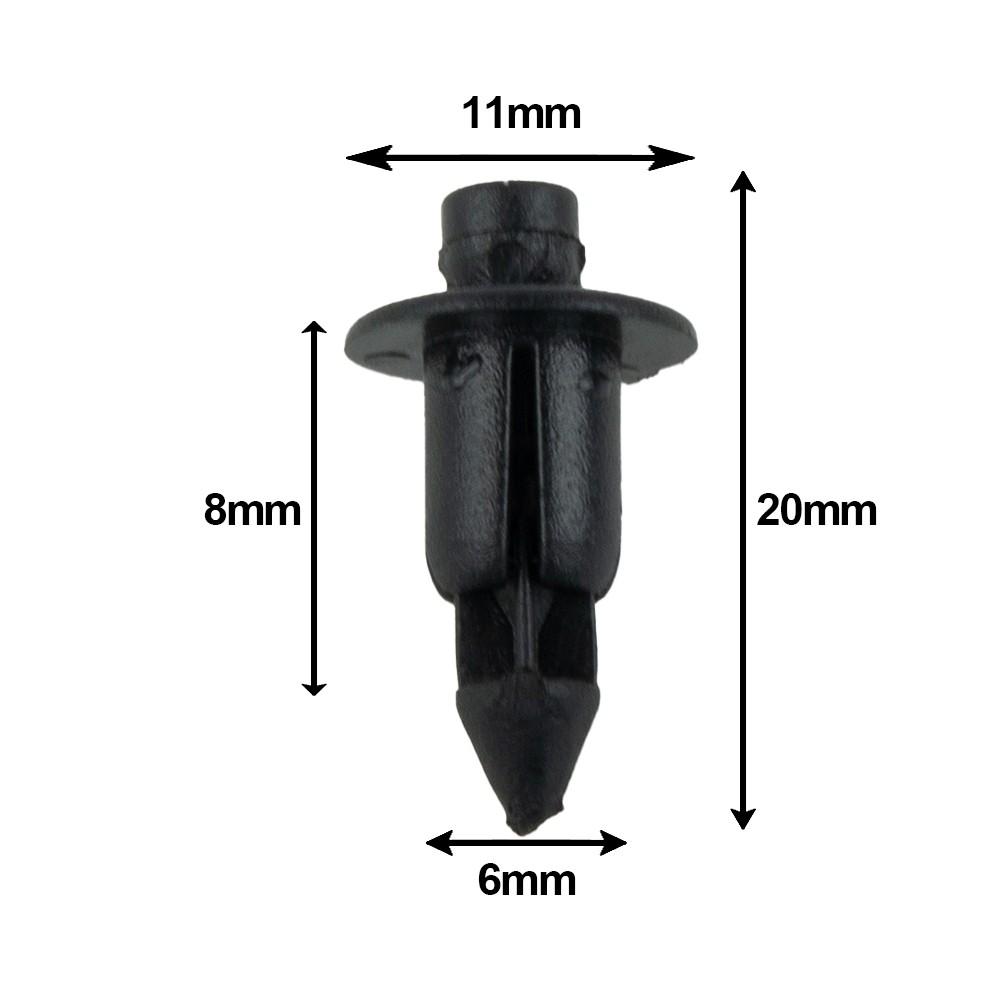 Replacement Fastener Clips 100pcs Parts Plastic Motorcycle Fairing Practical