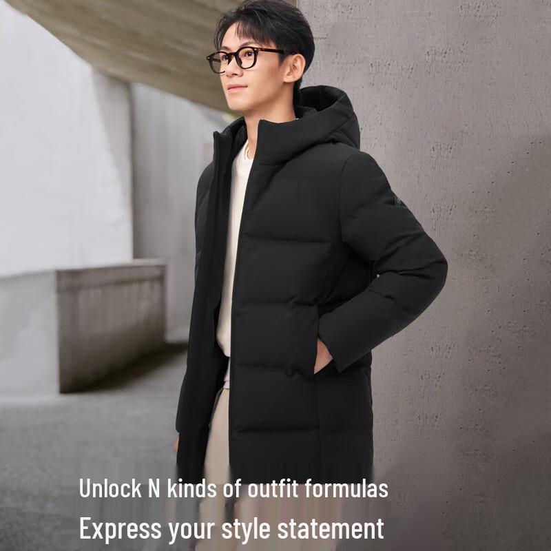 Bosideng Mid-Length Hooded Down Jacket B250245560