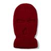Hot Sale Unisex Balaclava Full Cover Style Ski Mask Hat 3 Holes Winter Hat Tactical Windproof Ribbed Knit Beanie Winter Warm Cap