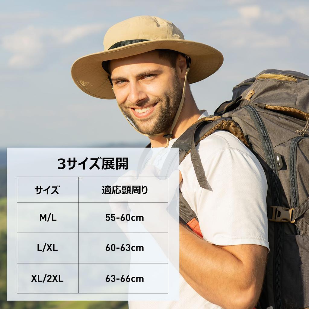 Safari Hat for Adventure Boonie Fishing UV Military Sun Chin Wide UV Hiking [TOP-EX] Men, Hat, Foldable, Hat, Stylish, Hat, Protection, Hat, Hat, Hat,