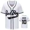 Retro Hip Hop Loose Baseball Jersey Men Casual Sportswear S-XXXL White Black Yellow Red