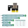 Переходная карта-райзер 012 PRO LED PCIE для адаптера GPU для майнинга