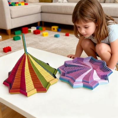 Yousheng Расширенная Сенсорная Игрушка-Фиджет Звезда 3D-Печати Вращающаяся Башня Фиджет-Игрушка Гибкая Спиральная Звезда с Ручкой для Снятия Стресса Аксессуар для Офисного Стола