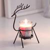 Table Decor Reindeer Candlestick Christmas Gift Deer Candle Holder Christmas Candlestick  Home
