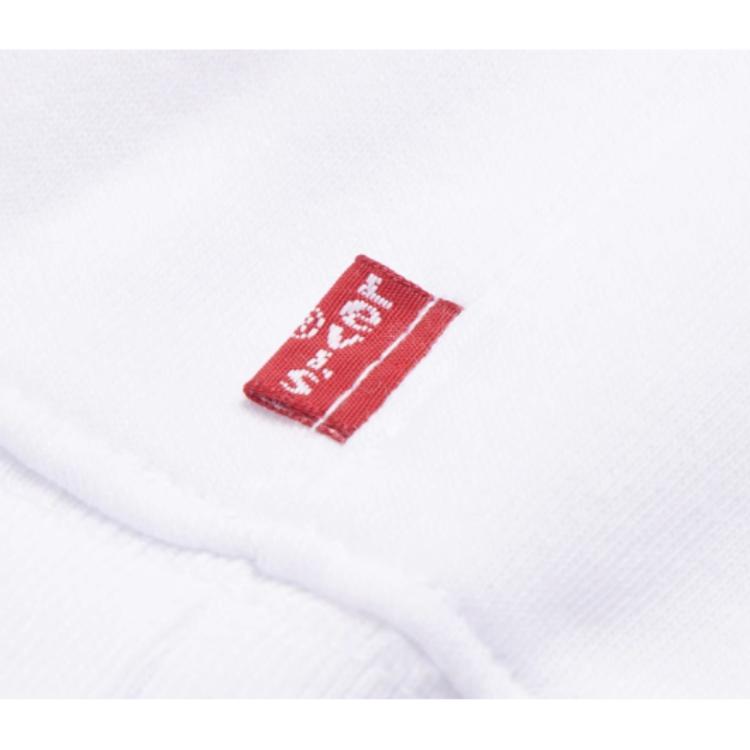 Levis свободный крой круглый вырез пуловер длинный рукав толстовка мужская толстовка белая 38712-0072