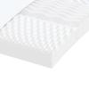 Vidaxl Materac Piankowy, Biały, 100X220Cm, 7-Strefowy, Twardość 20 Ild