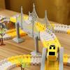 DIY Car Race Toys for Kids Magic Rail Track Sets Flexible Curved Creates Vehicles Toys Plastic Colored Railroad Childern Gifts