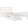 VidaXL Cadre de lit sans matelas blanc 100x200 cm bois de pin massif 3301607