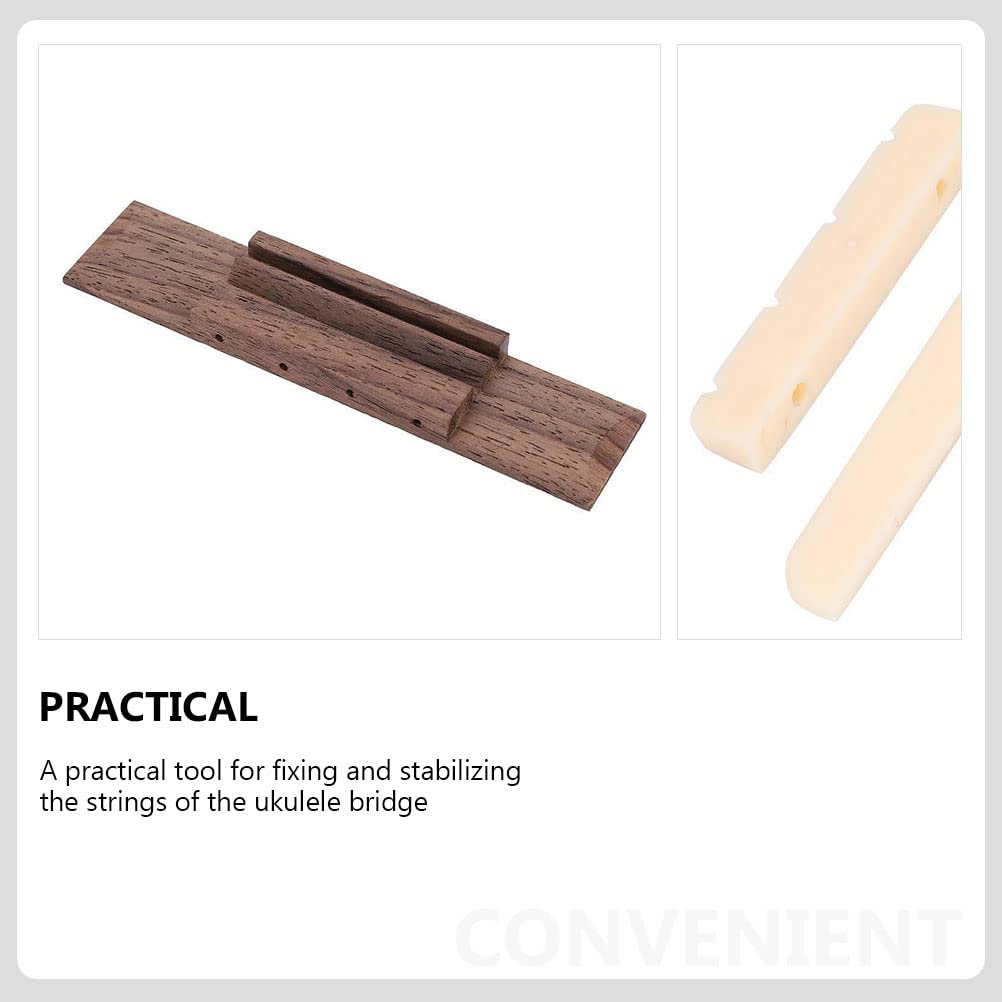 LIOOBO Ukulele Гайки для укулеле Простая установка Набор для укулеле Простая в использовании Седло для укулеле Аксессуары для укулеле Расходные материалы Идеально подходят для деталей для самостоятельной сборки