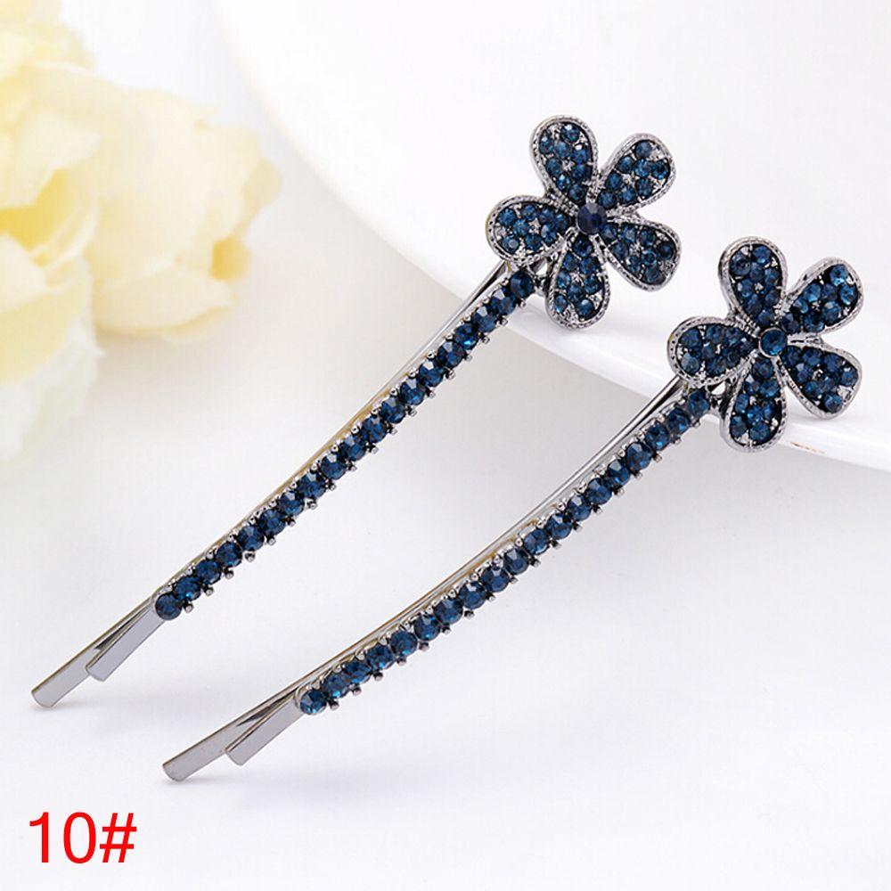 Accessories Women Girls Barrette Hairpin Bling Headwear Edge Clamp Crystal Rhinestone Hair Clip