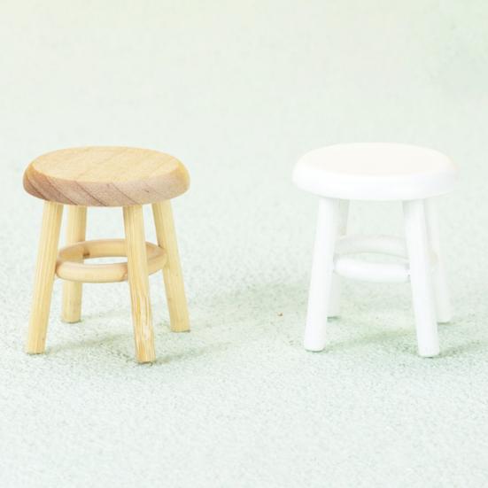 Creative Cute No Odor High Stool Model Mini Bar Ornament for Entertainment
