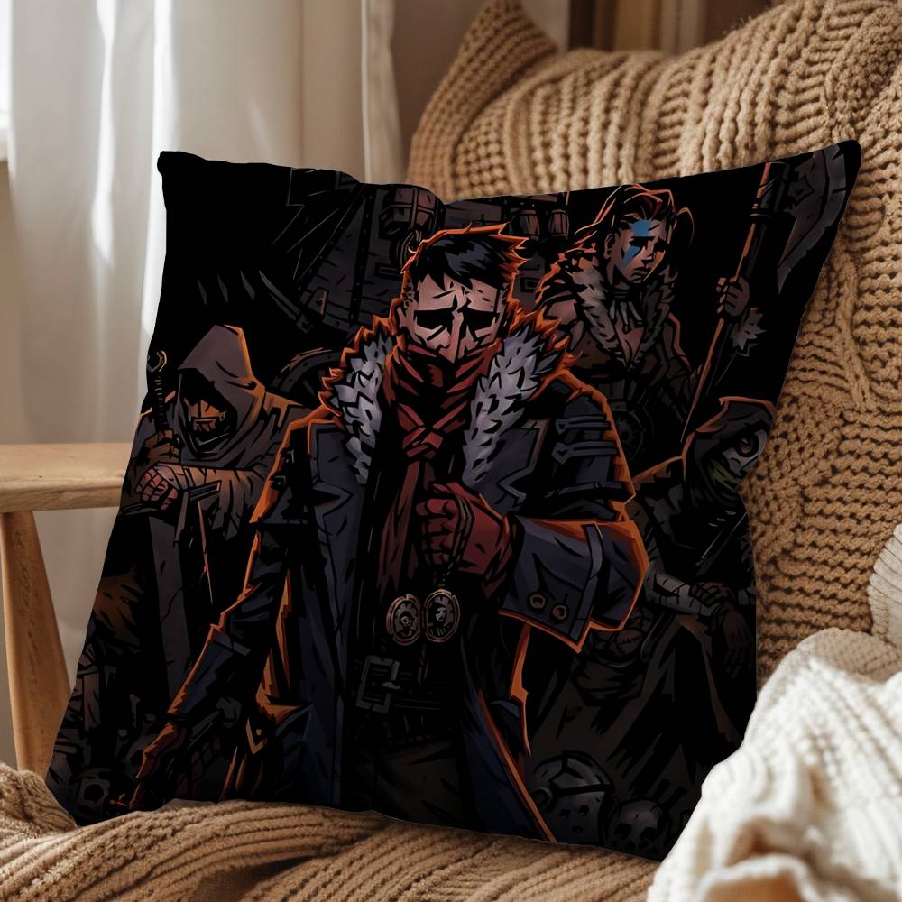 Чехол для подушки 'Чумовой доктор' Darkest Dungeon, офисные подушки, подходит для дивана, автомобиля, спальни, декоративная наволочка